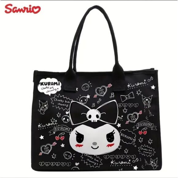 Hello Kitty KUROMI Black Tote Bag! - Picture 1 of 5